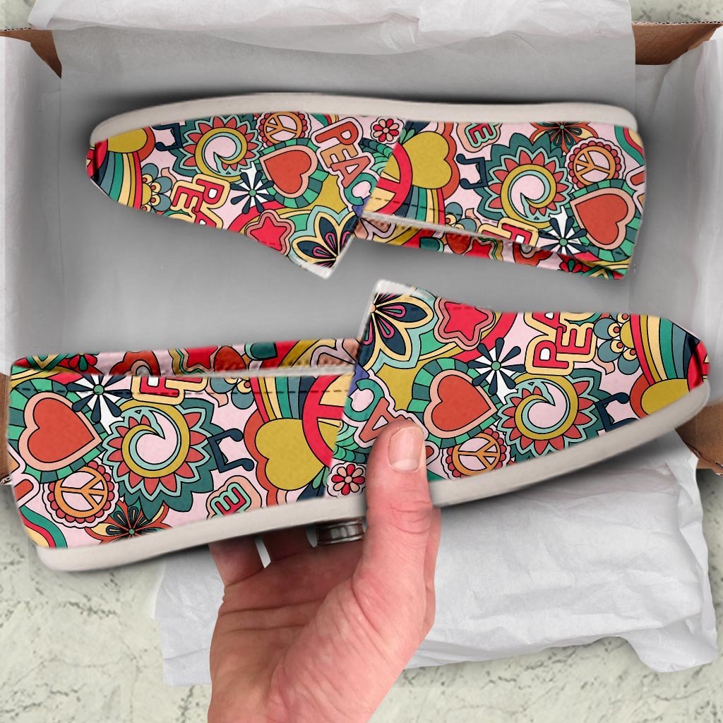 Retro Hippie Canvas Shoes-grizzshop