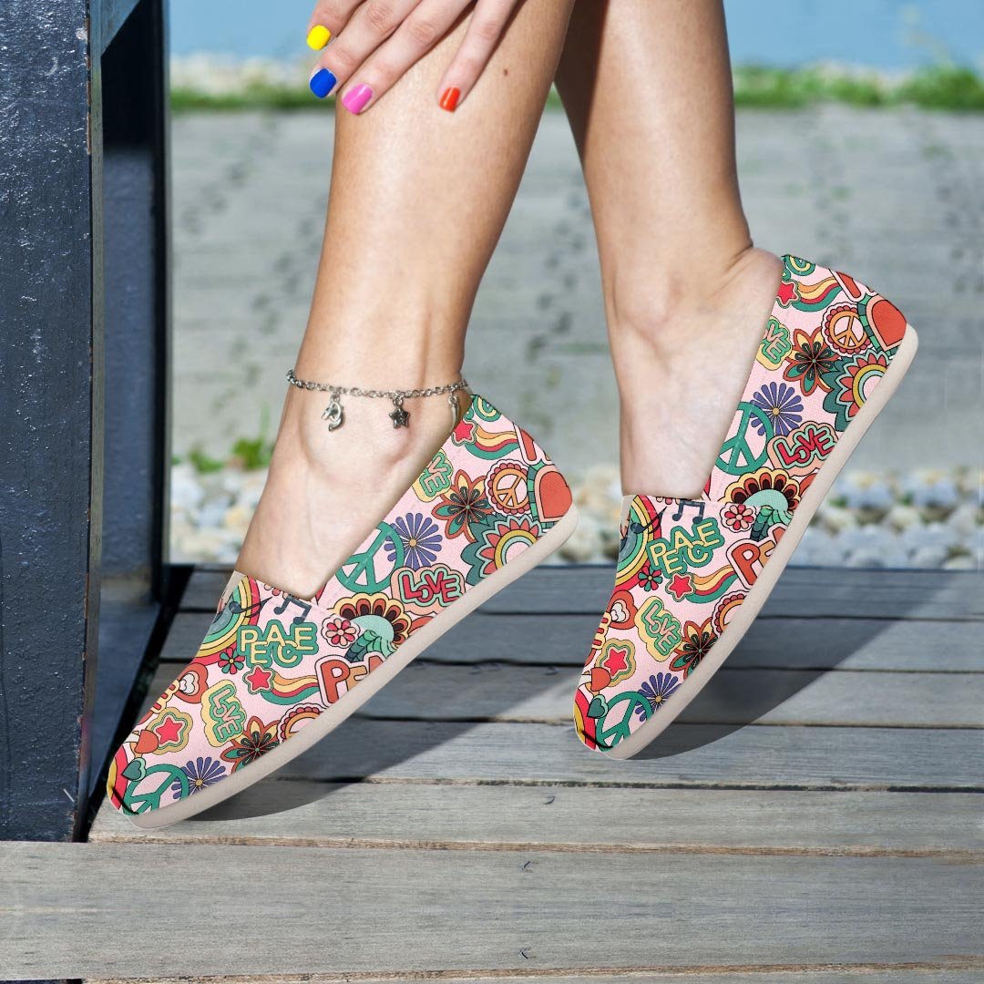 Retro Hippie Canvas Shoes-grizzshop