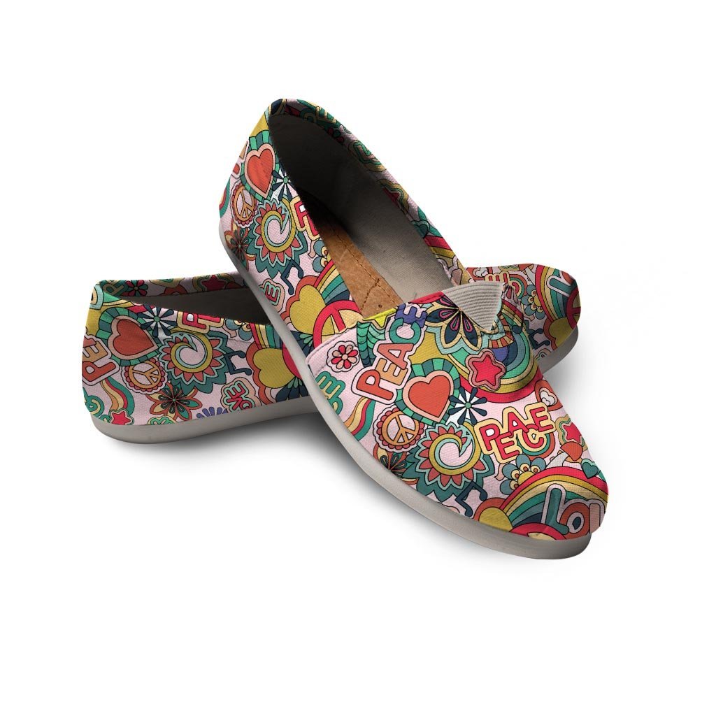 Retro Hippie Canvas Shoes-grizzshop