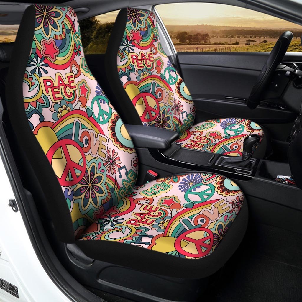 Retro Hippie Car Seat Covers-grizzshop
