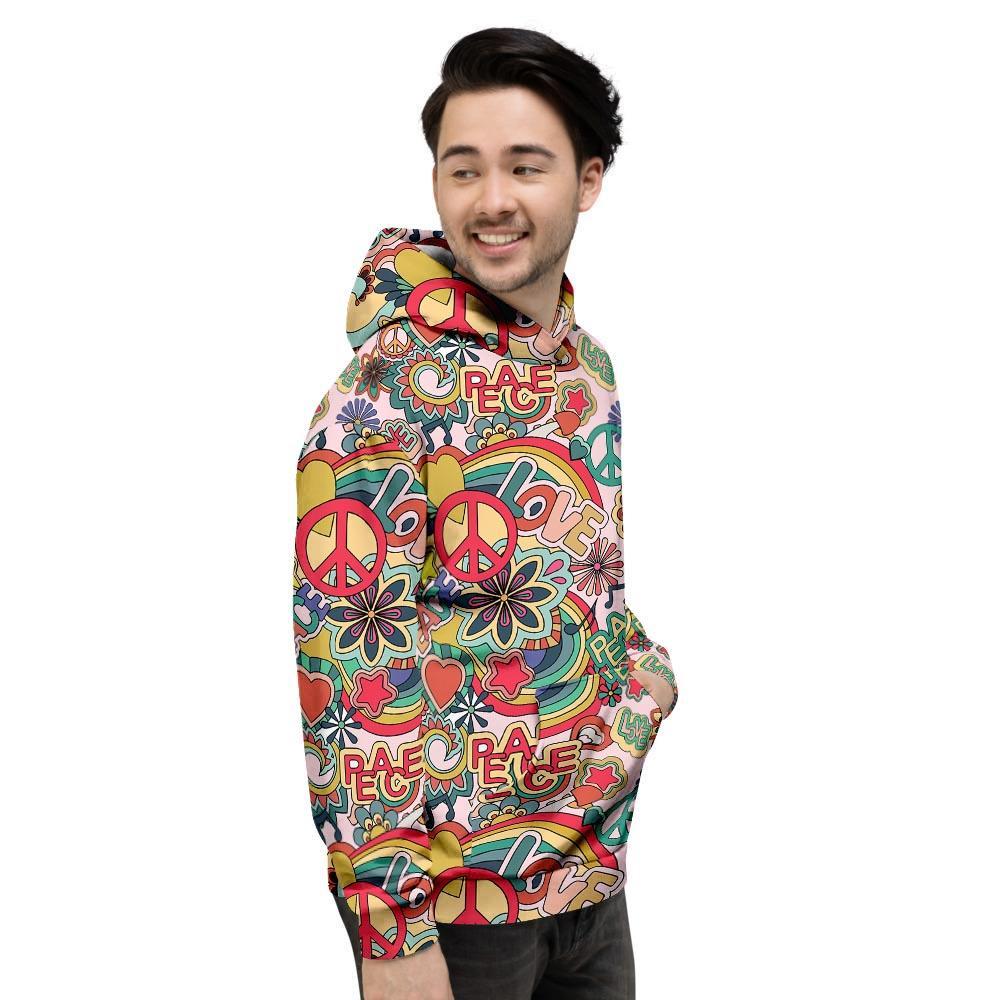Retro Hippie Men's Hoodie-grizzshop