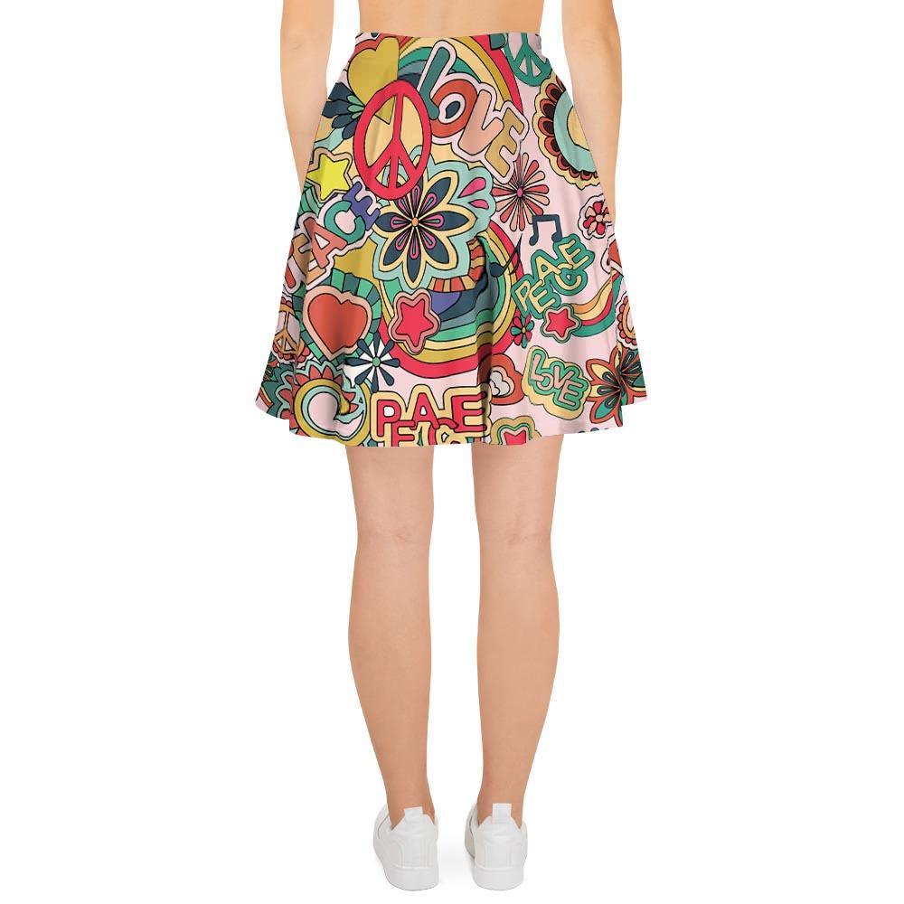 Retro Hippie Women's Skirt-grizzshop