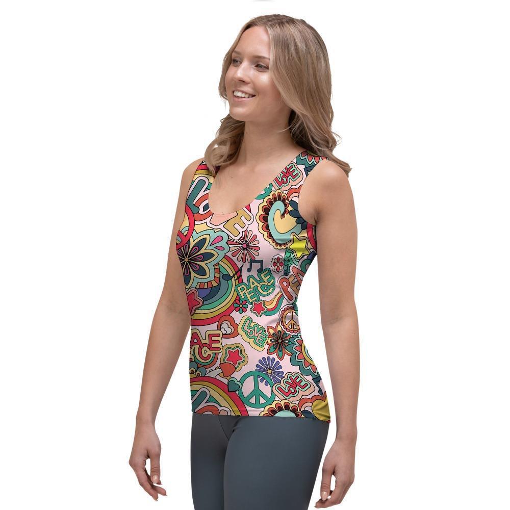Retro Hippie Women's Tank Top-grizzshop