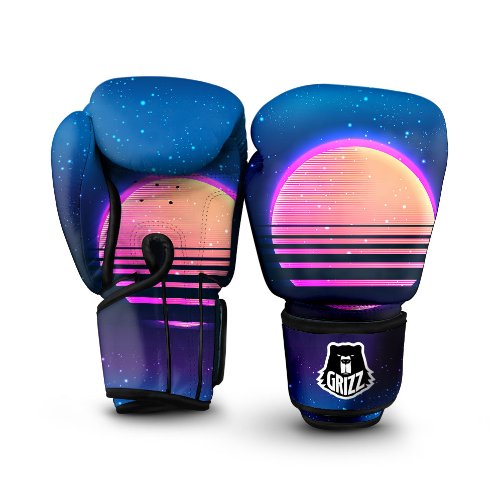 Retro Vintage Sun Print Boxing Gloves-grizzshop