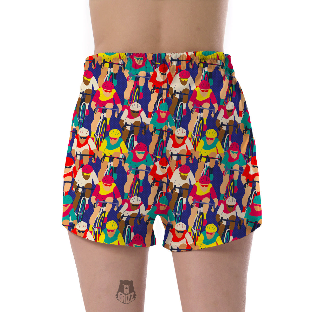 Ride Bicycle Pattern Print Women's Shorts-grizzshop