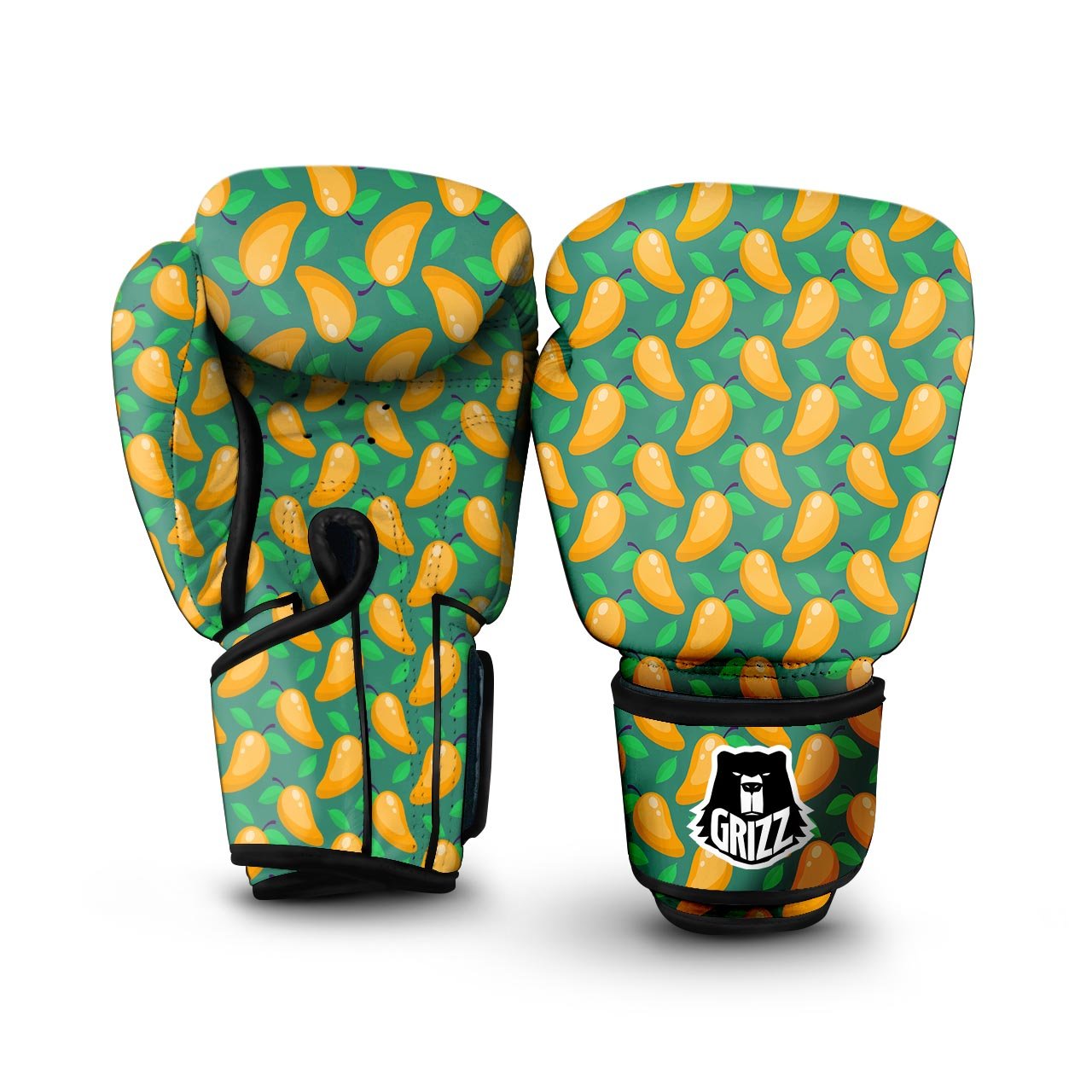 Ripe Mango Fruit Print Pattern Boxing Gloves-grizzshop