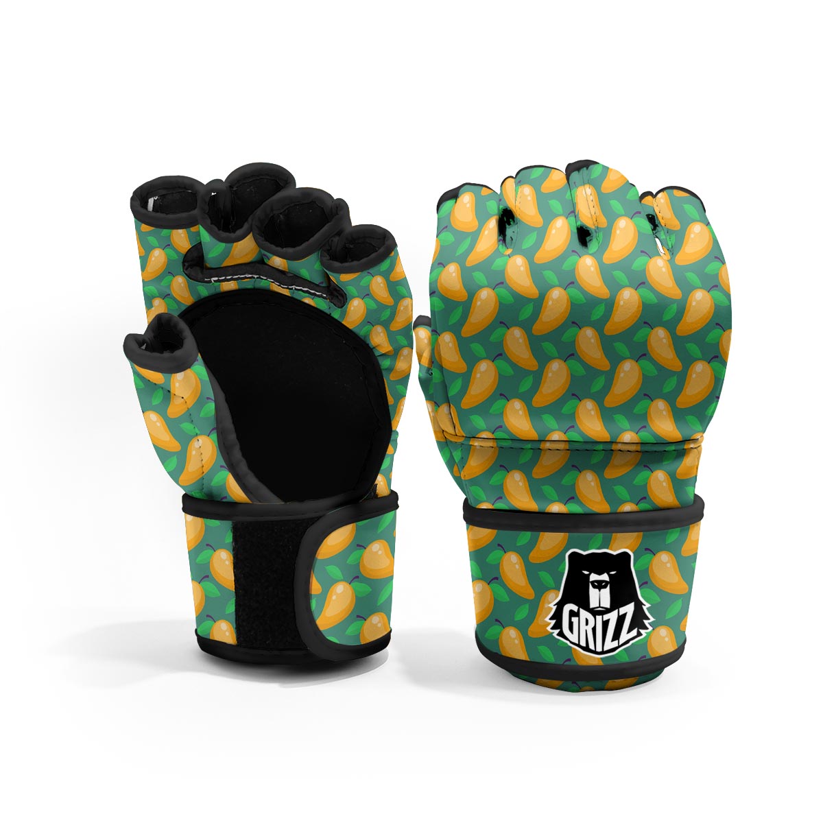 Ripe Mango Fruit Print Pattern MMA Gloves-grizzshop