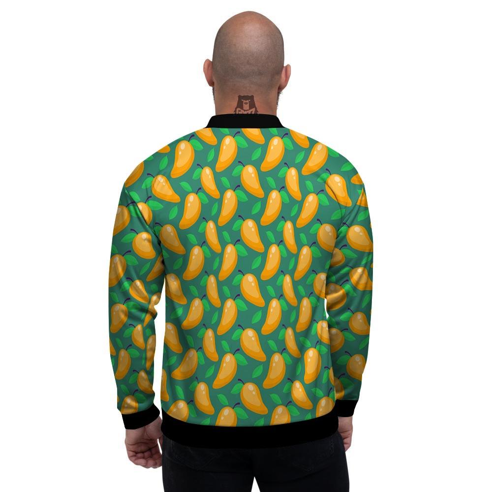 Ripe Mango Fruit Print Pattern Men's Bomber Jacket-grizzshop