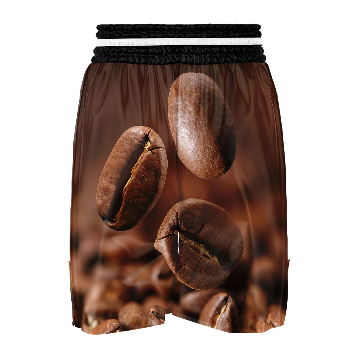Roasted Coffee Bean Print Boxing Shorts-grizzshop