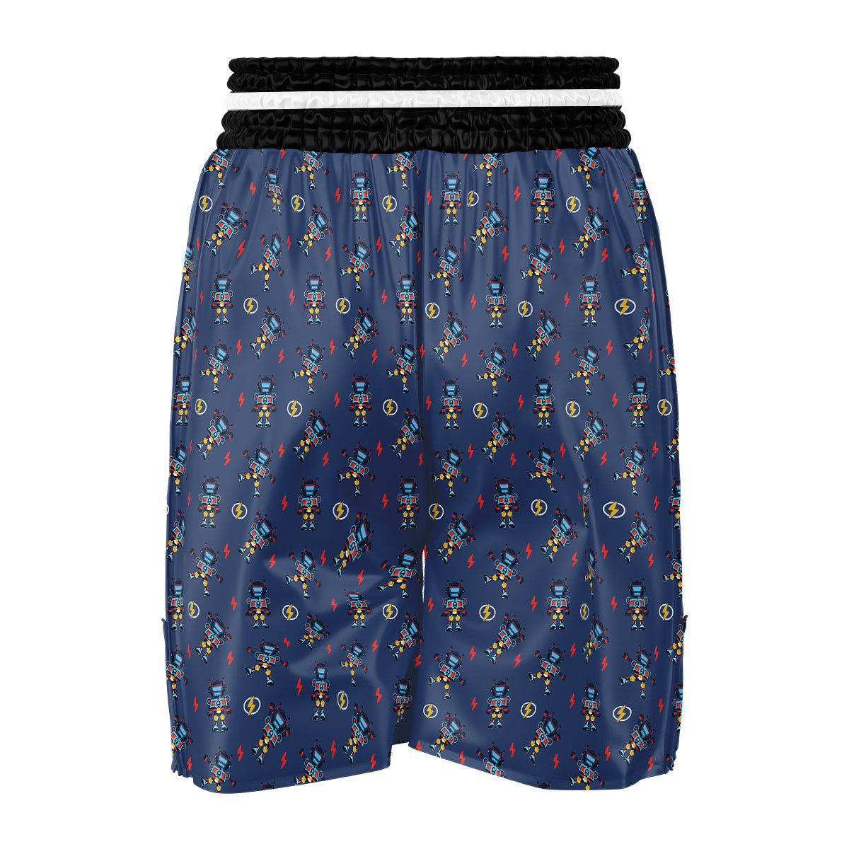 Robot Vintage Print Pattern Boxing Shorts-grizzshop