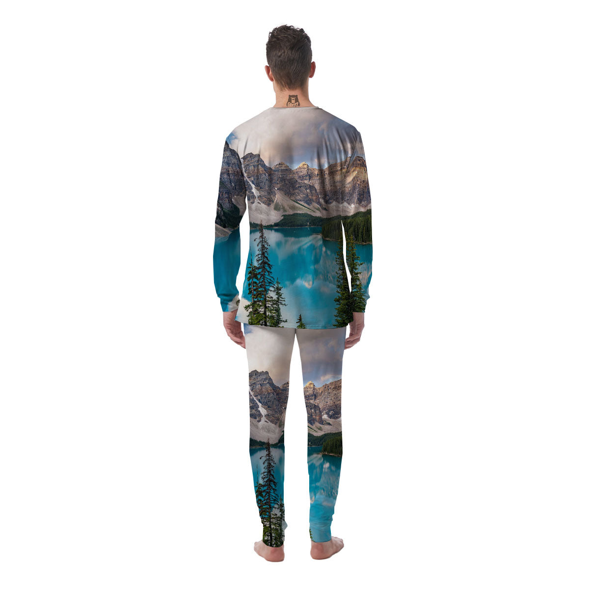 Rocky Mountain Print Men's Pajamas-grizzshop