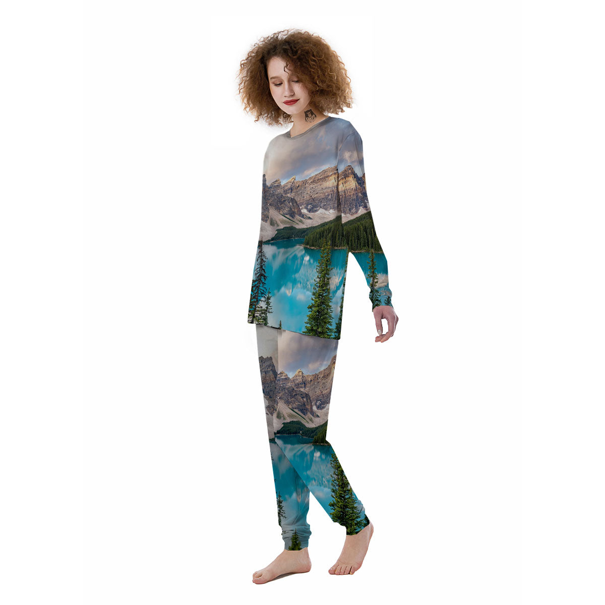 Rocky Mountain Print Women's Pajamas-grizzshop