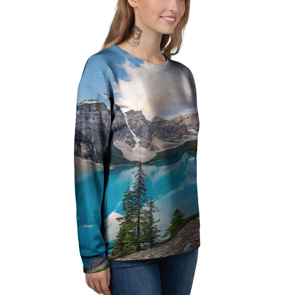 Rocky Mountain Print Women's Sweatshirt-grizzshop
