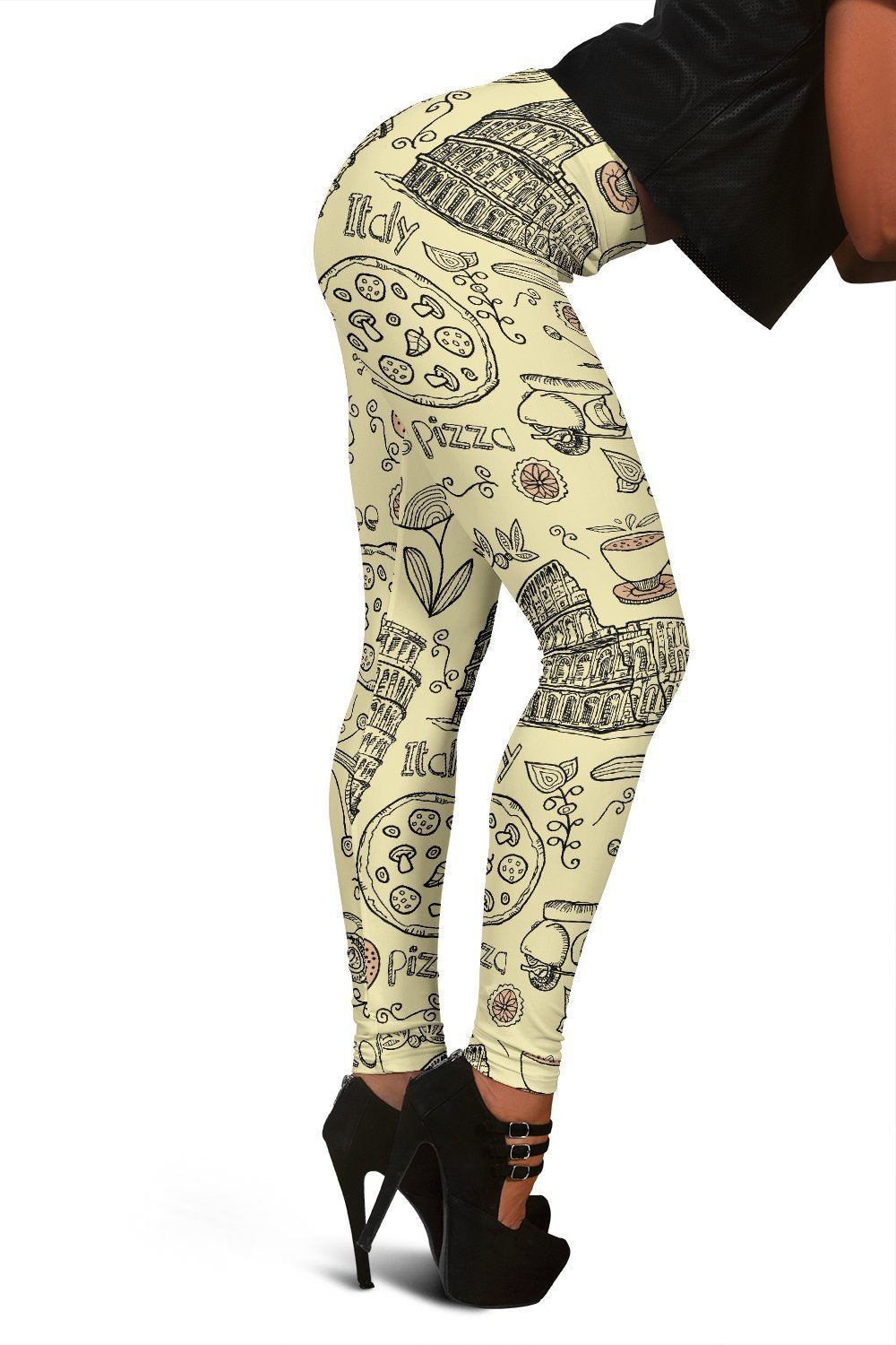 Rome Pattern Print Women Leggings-grizzshop