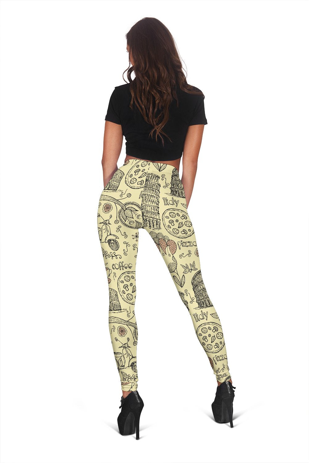 Rome Pattern Print Women Leggings-grizzshop