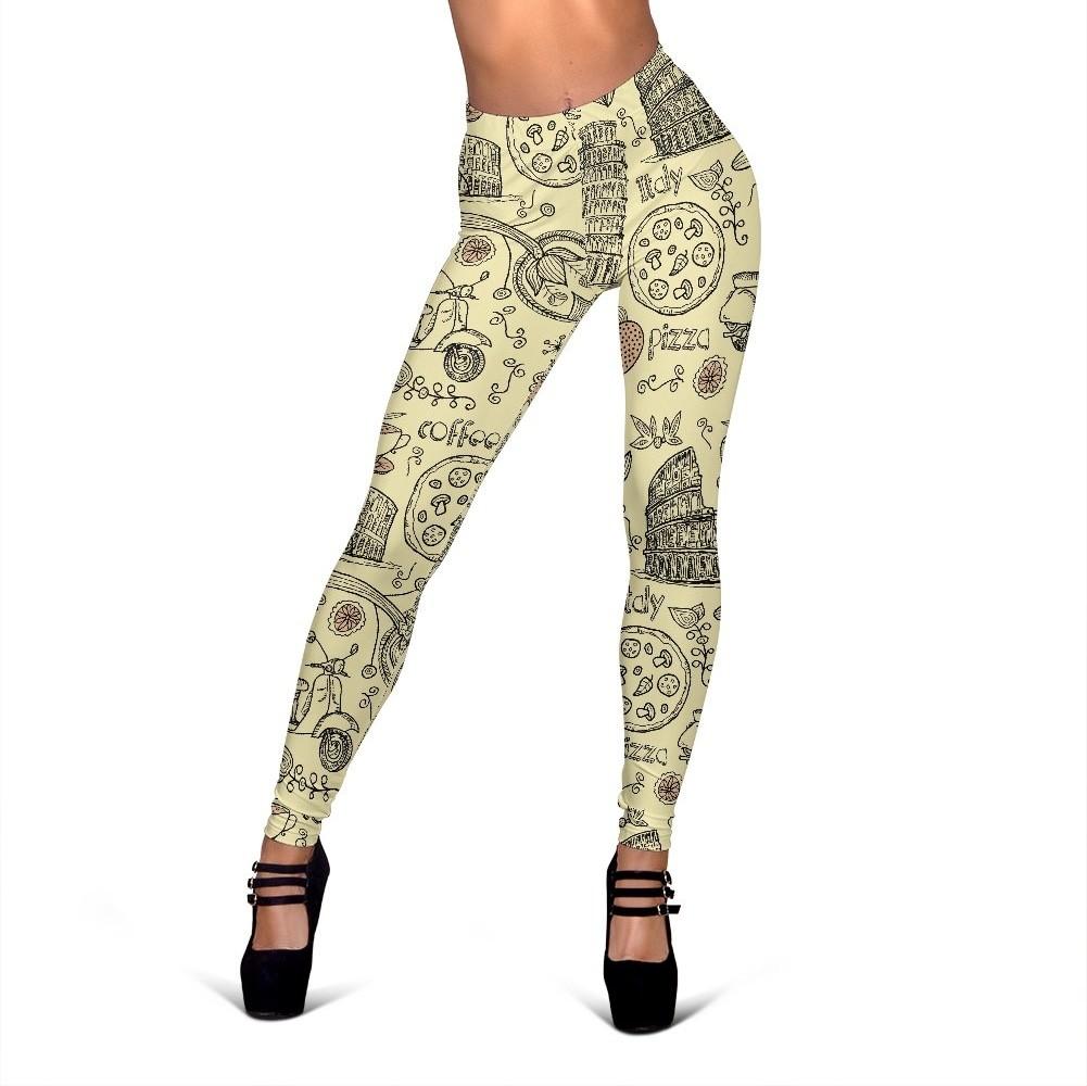 Rome Pattern Print Women Leggings-grizzshop