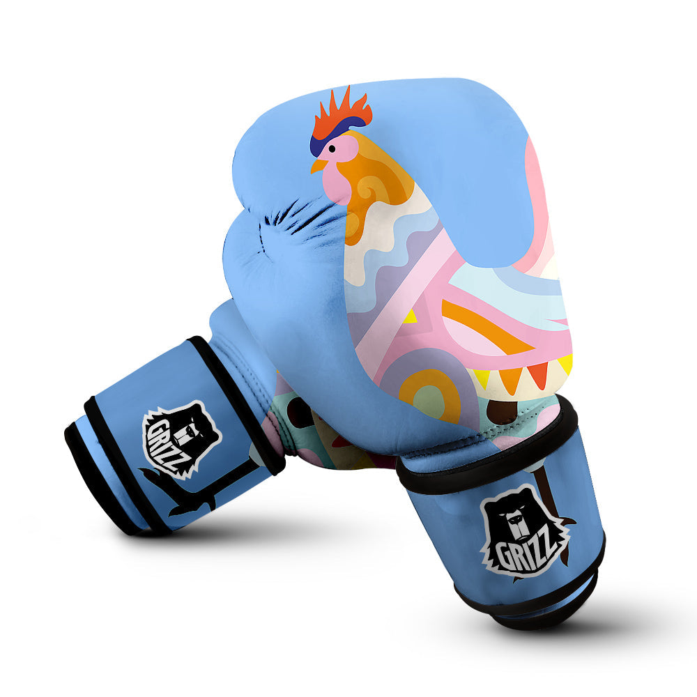 Rooster Colorful Print Boxing Gloves-grizzshop