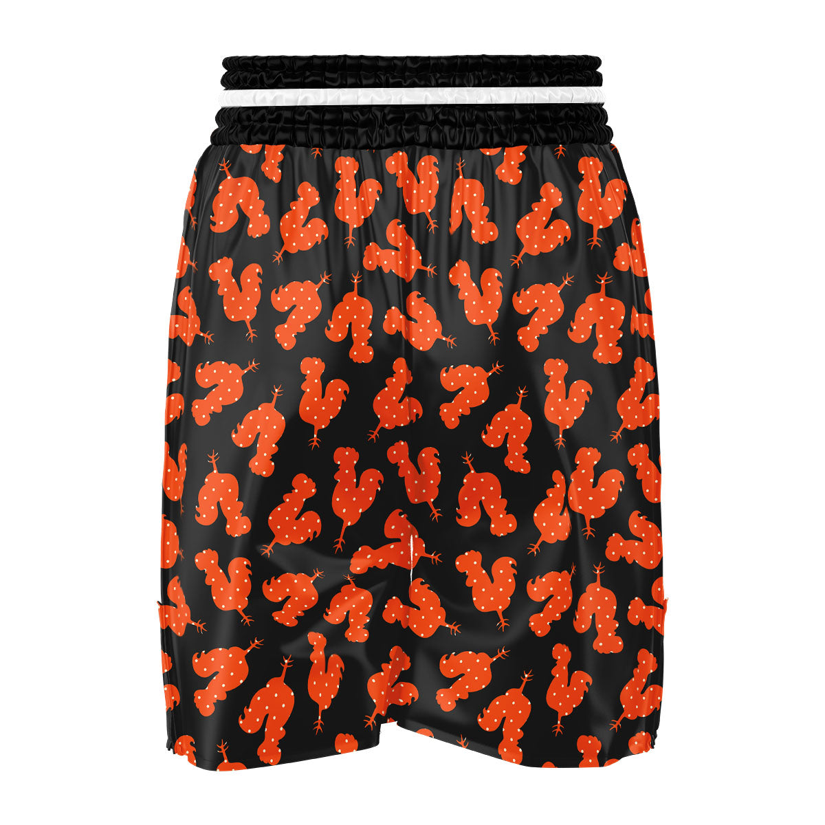 Rooster Polka Dot Print Pattern Boxing Shorts-grizzshop