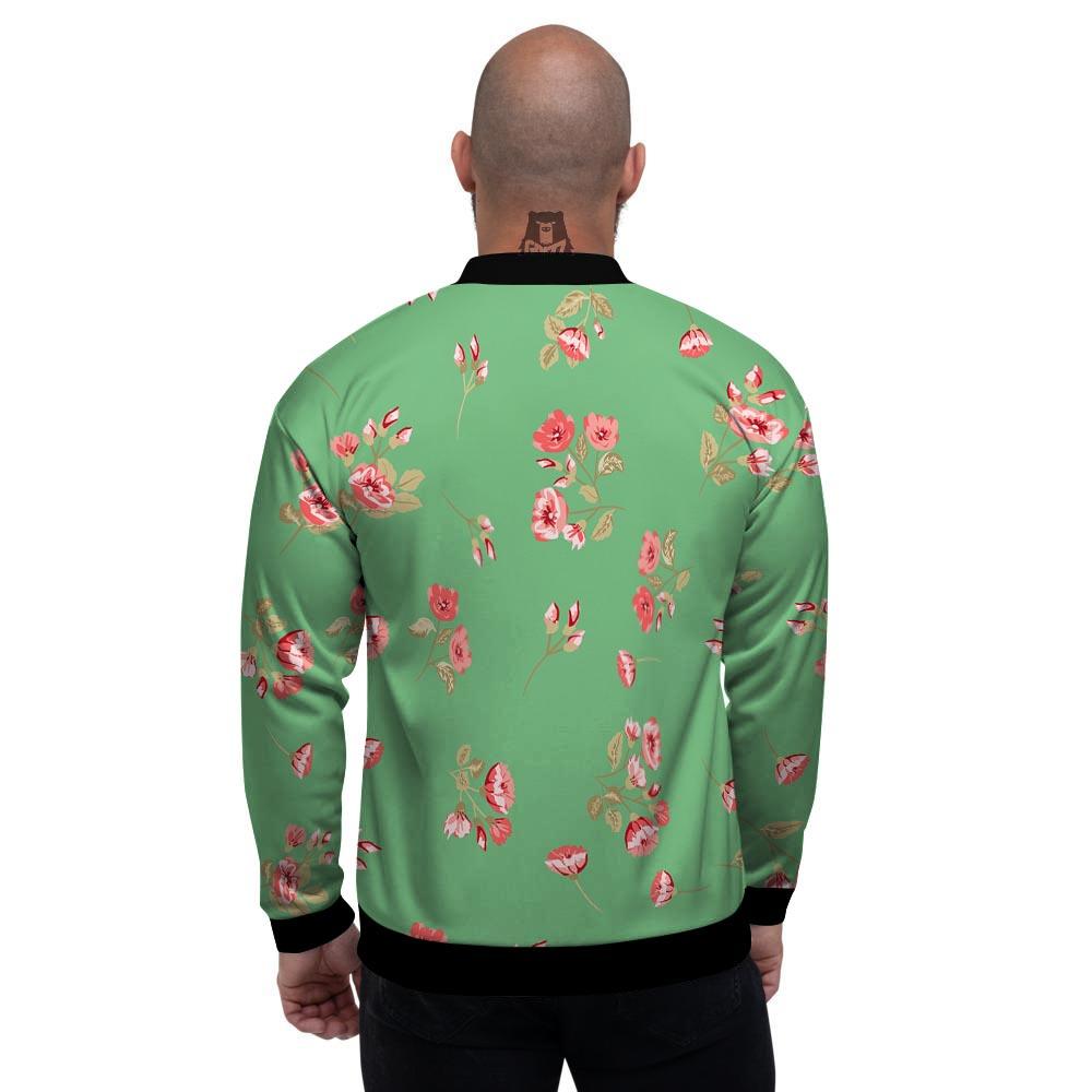 Rose Petals Print Pattern Men's Bomber Jacket-grizzshop