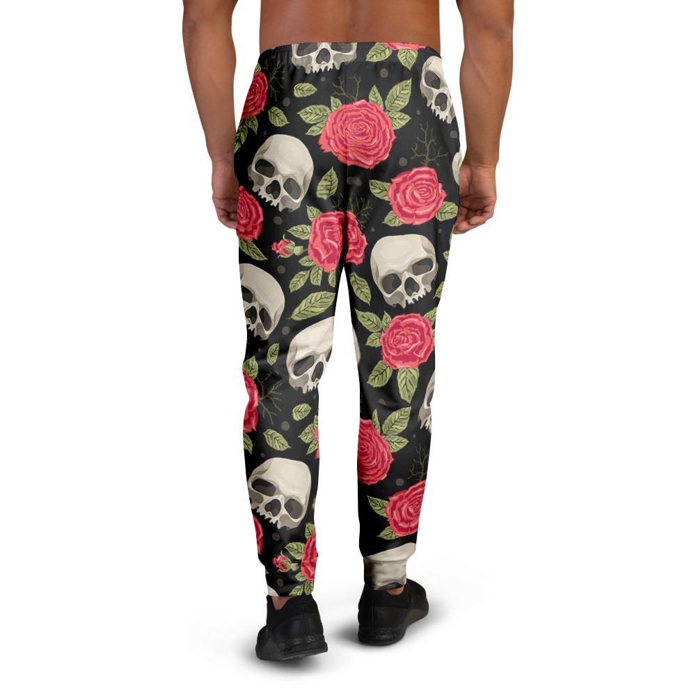 Rose Skull Men's Joggers-grizzshop