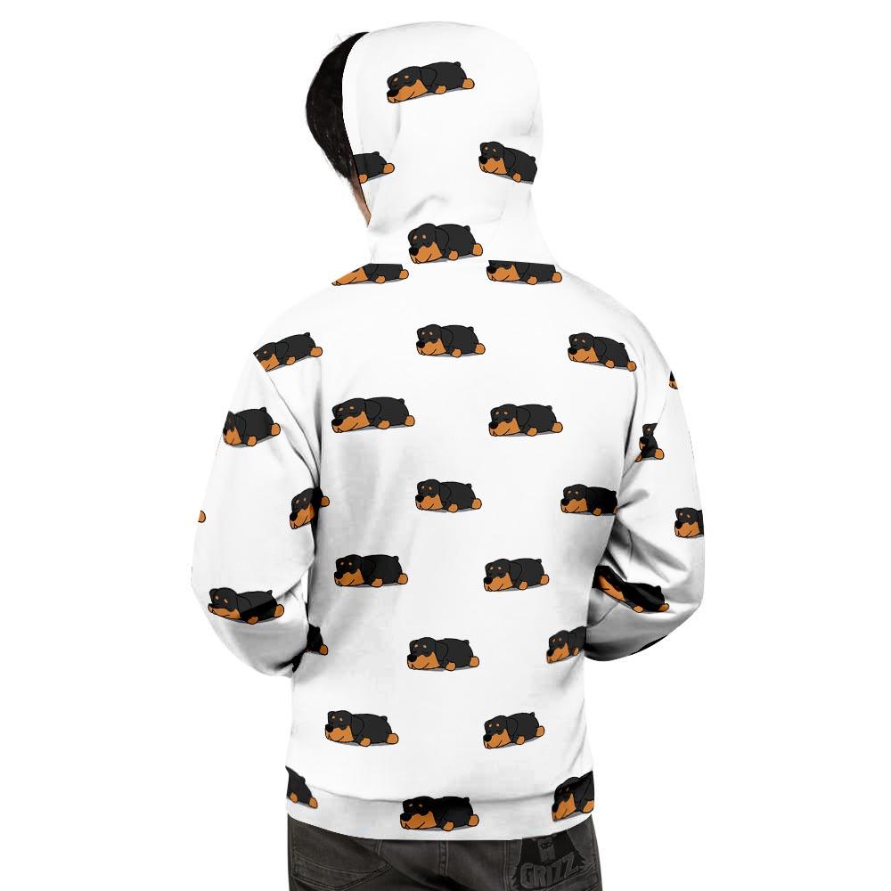 Rottweiler Sleeping Print Pattern Men's Hoodie-grizzshop