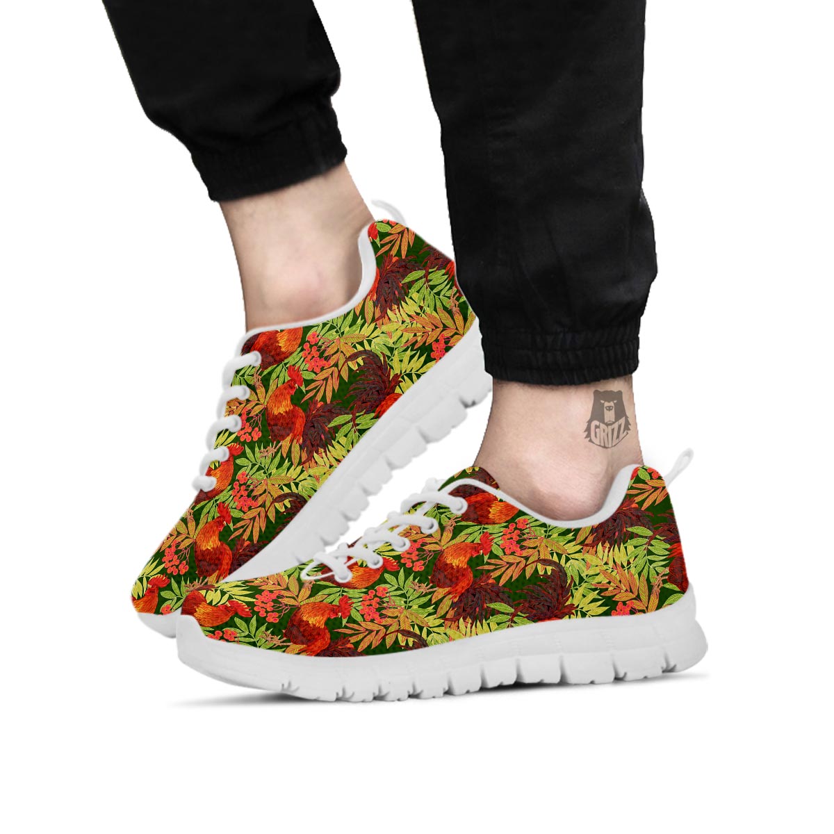 Rowan And Rooster Print Pattern White Sneaker-grizzshop