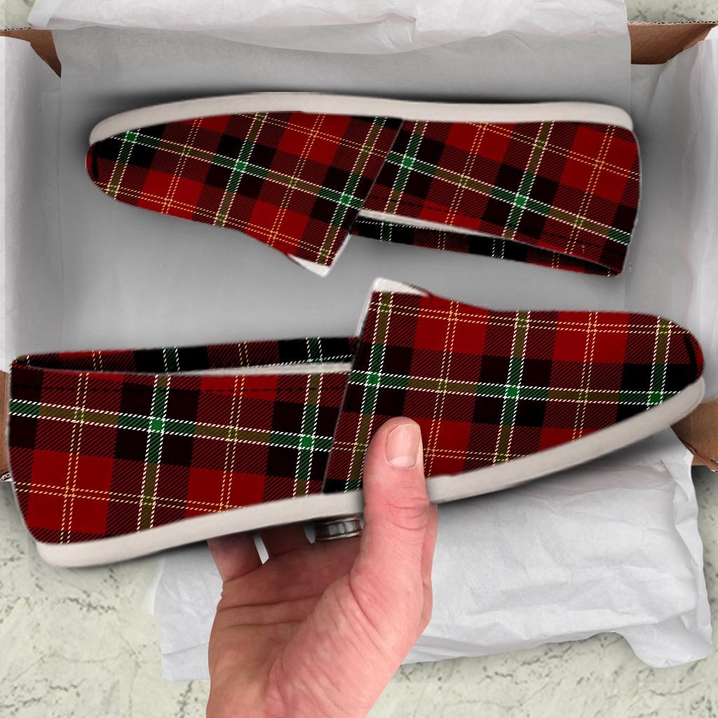 Royal Stewart Red Plaid Tartan Canvas Shoes-grizzshop