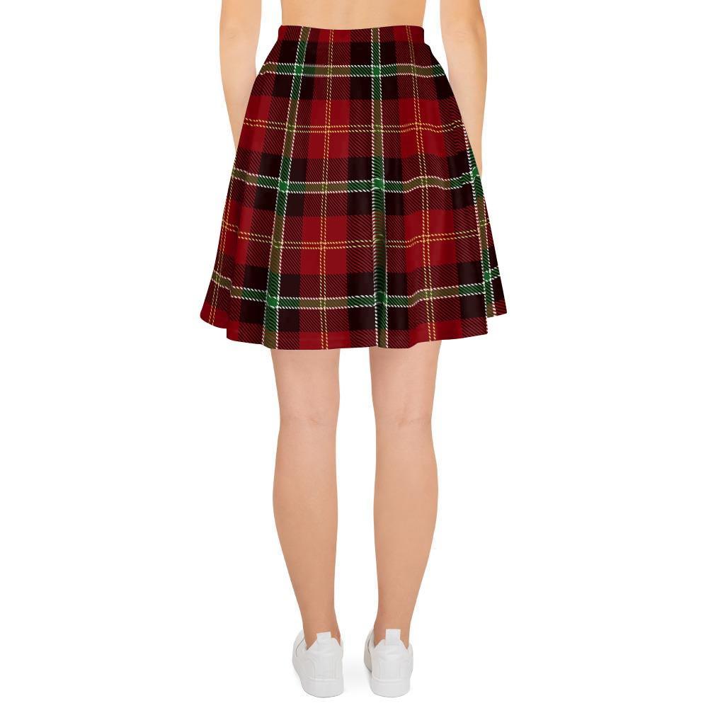 Royal Stewart Red Plaid Tartan Women's Skirt-grizzshop