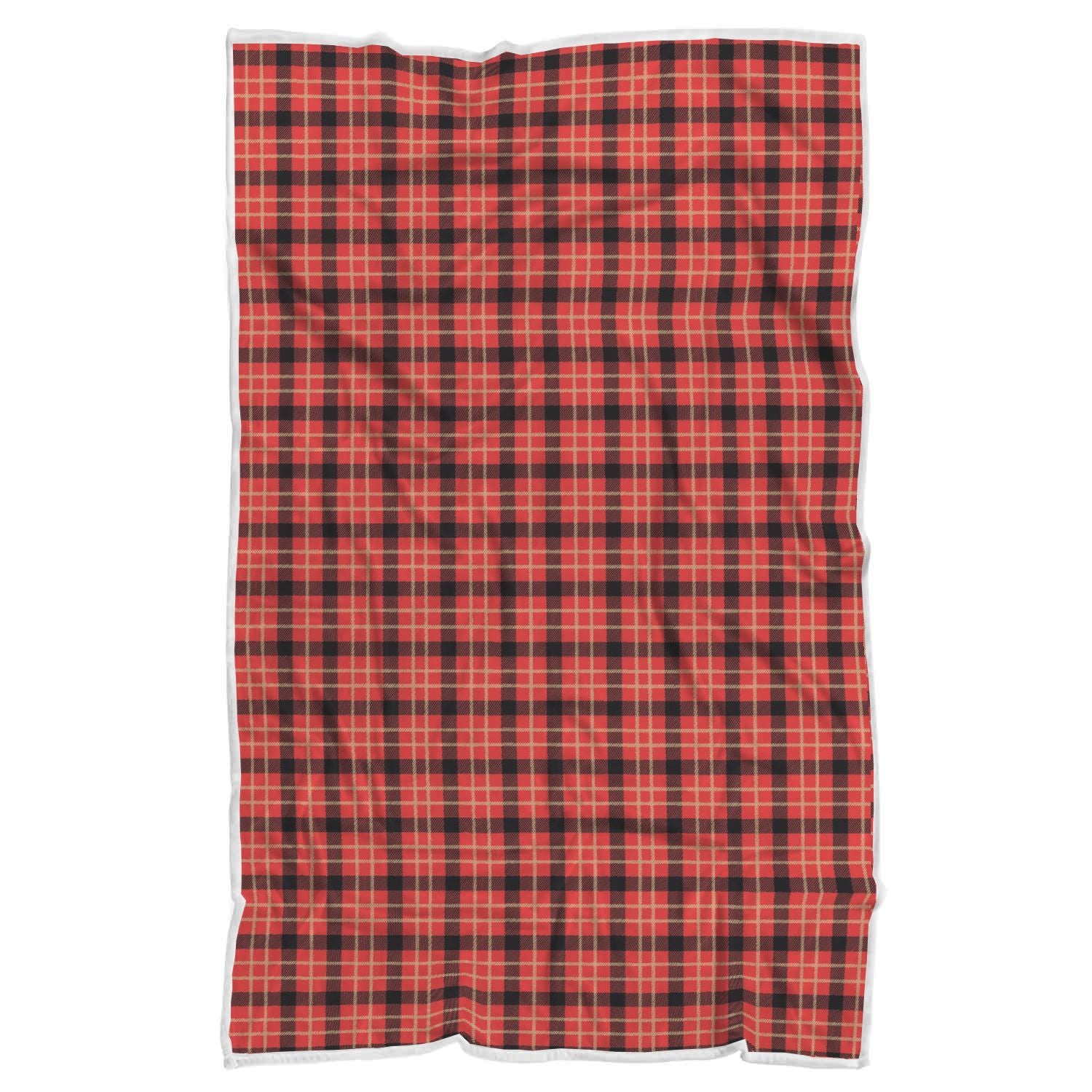 Royal Stewart Tartan Red Plaid Scottish Throw Blanket-grizzshop