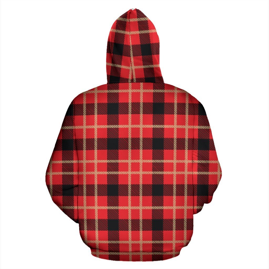 Royal Stewart Tartan Red Plaid Scottish Women Men Pullover Hoodie-grizzshop