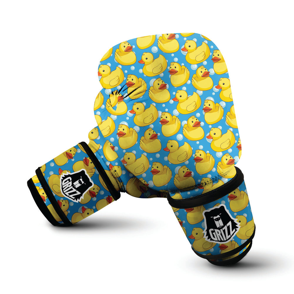 Rubber Duck In Water Print Pattern Boxing Gloves-grizzshop