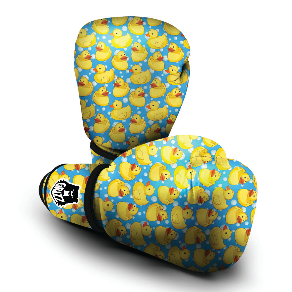 Rubber Duck In Water Print Pattern Boxing Gloves-grizzshop
