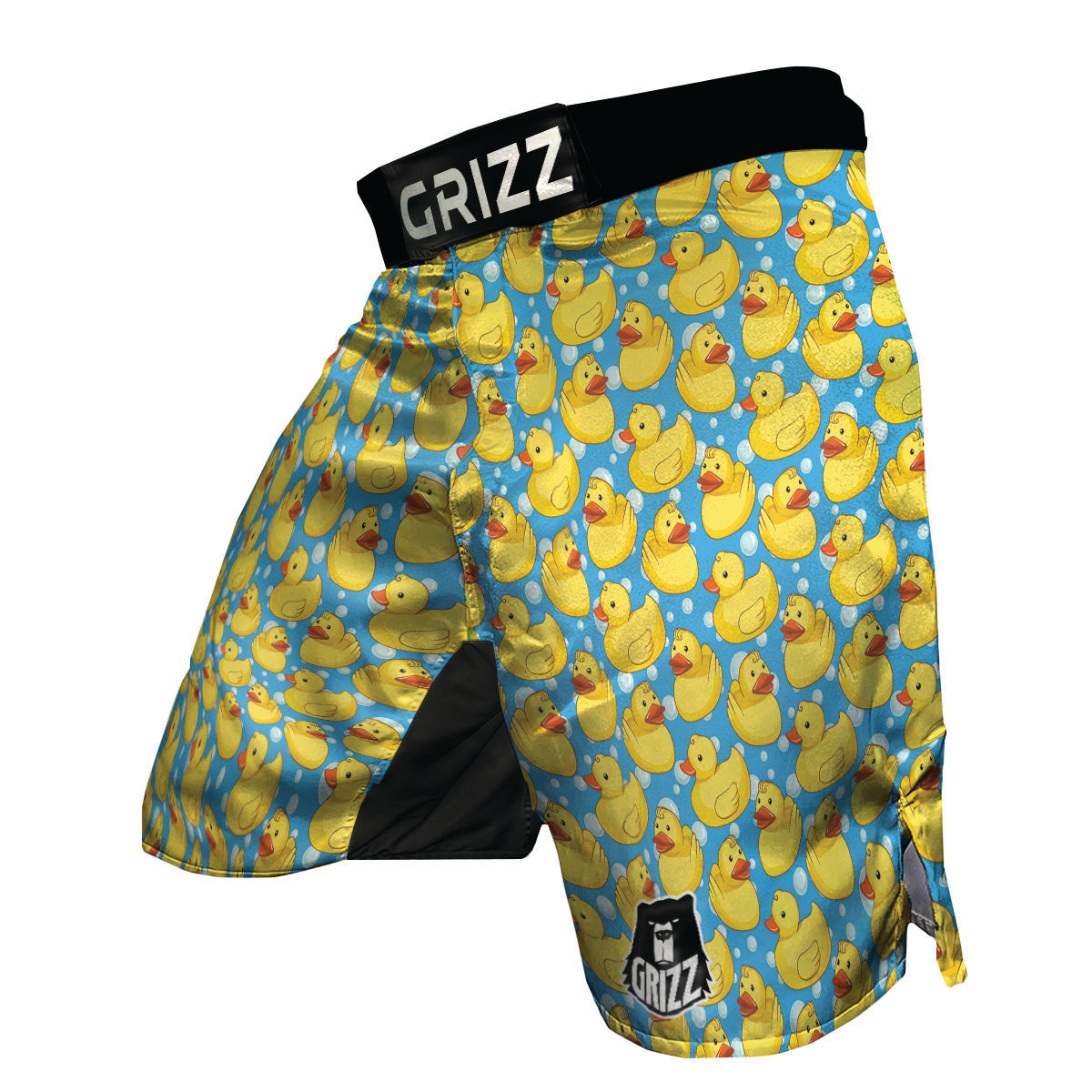 Rubber Duck In Water Print Pattern MMA Shorts-grizzshop