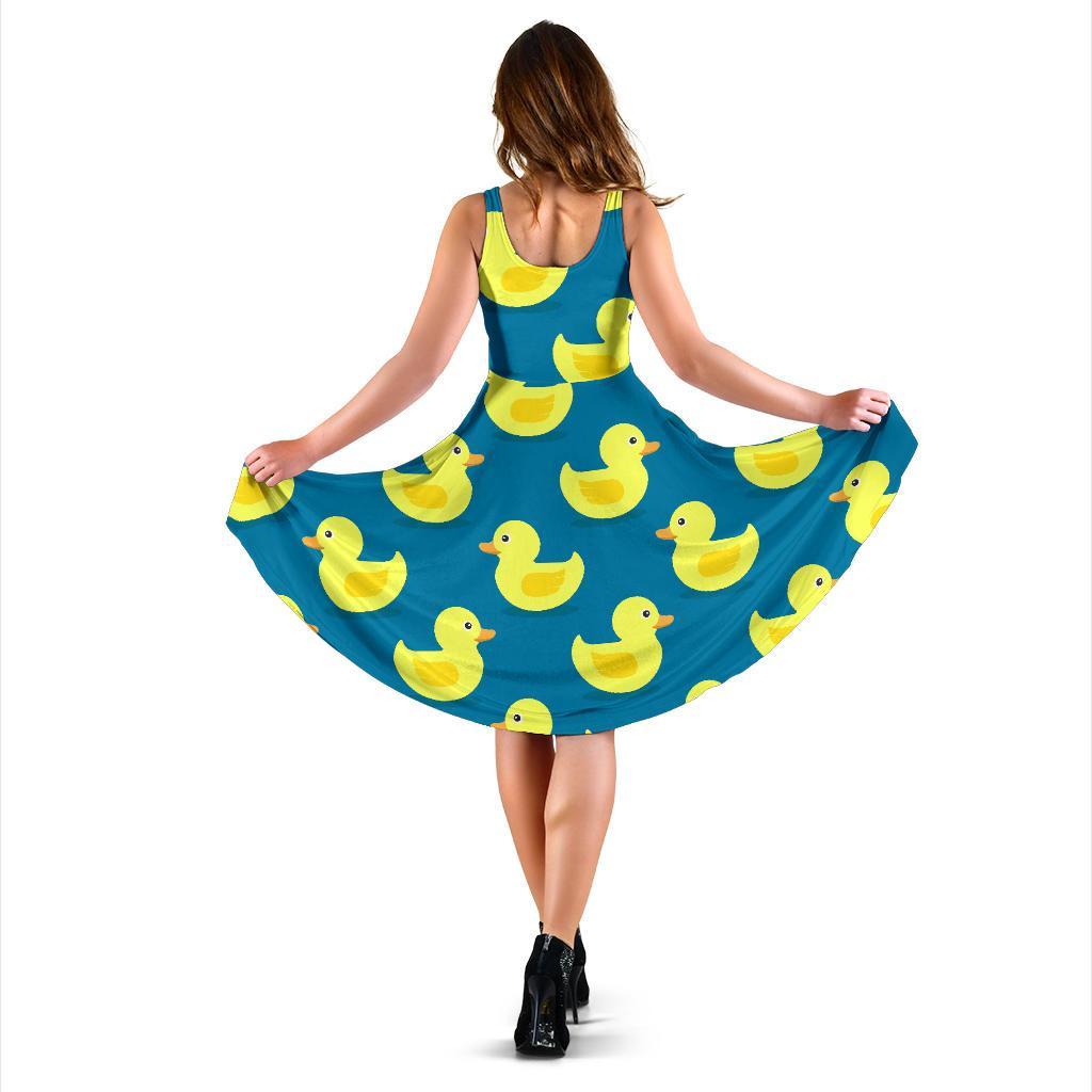 Rubber Duck Pattern Print Dress-grizzshop