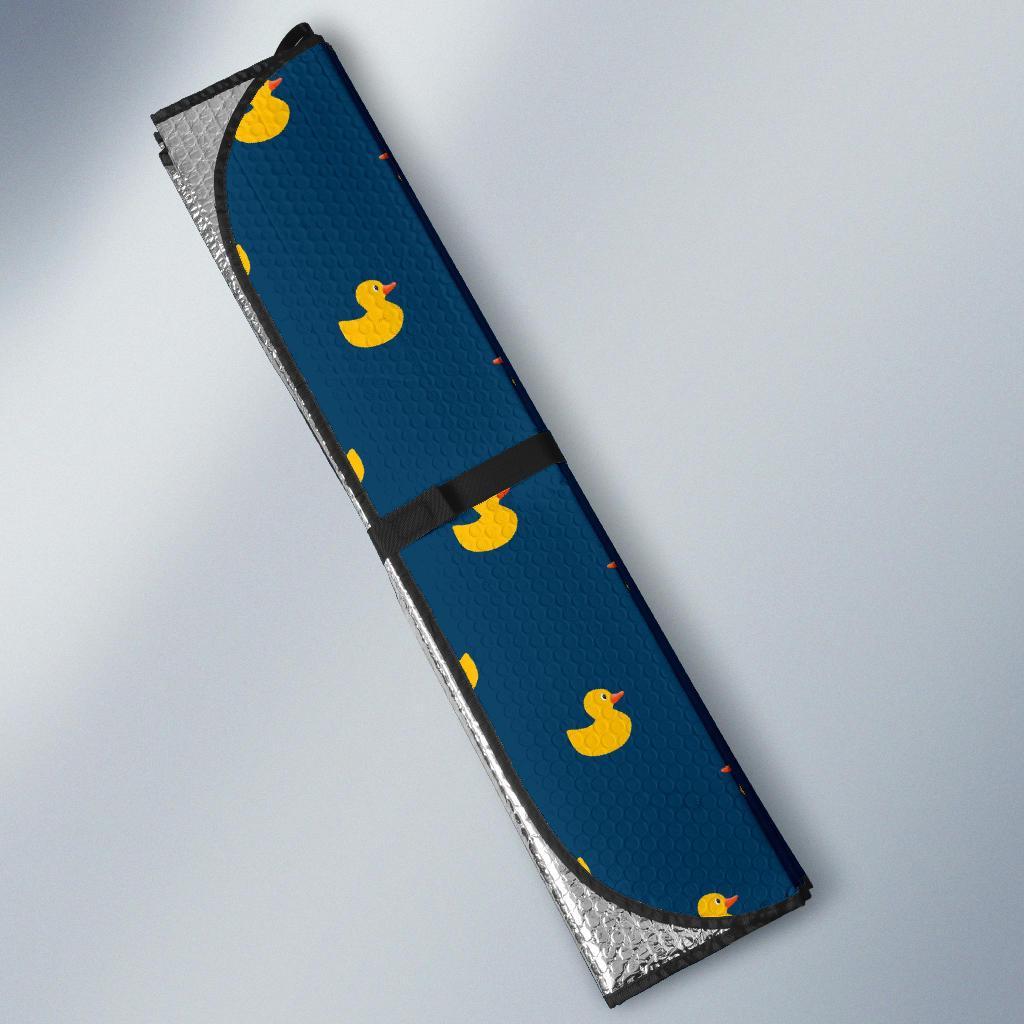 Rubber Duck Polka Dot Pattern Print Car Sun Shade-grizzshop