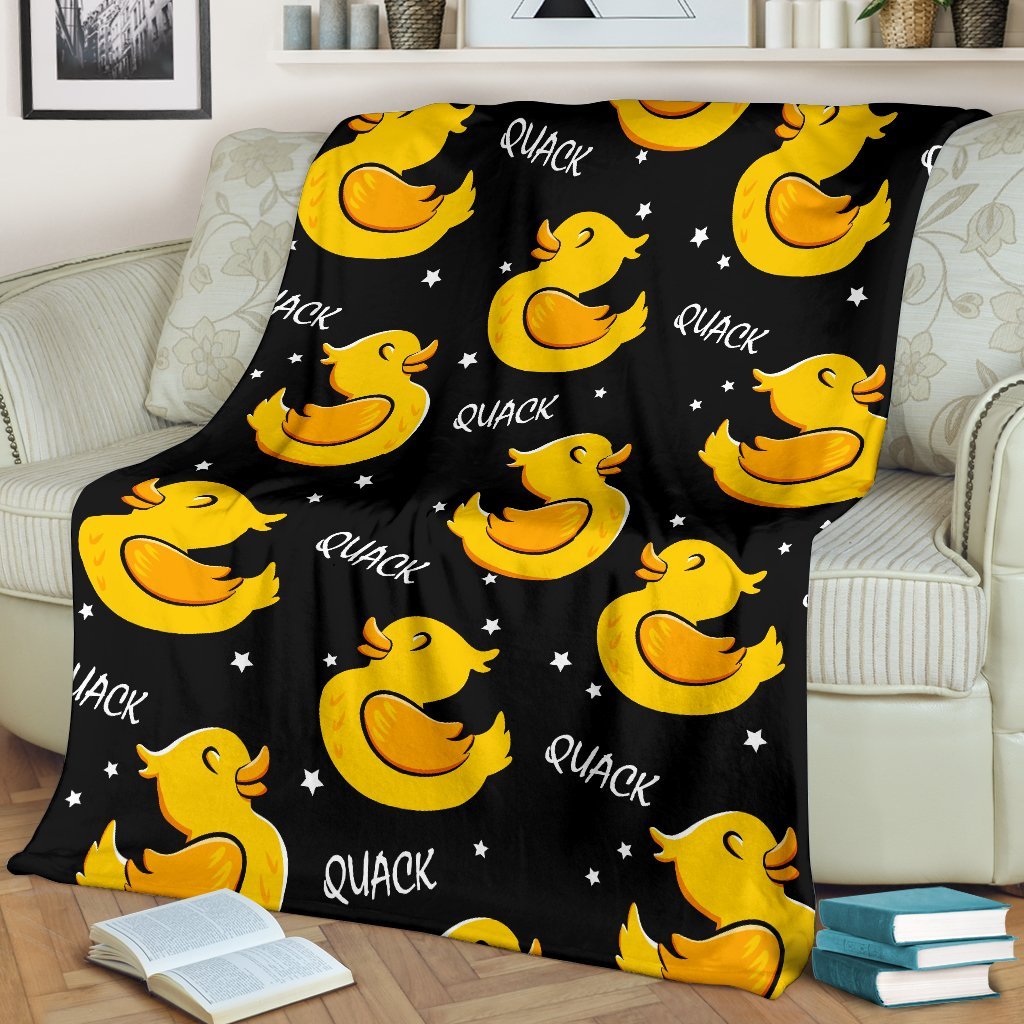 Rubber Duck Print Pattern Blanket-grizzshop