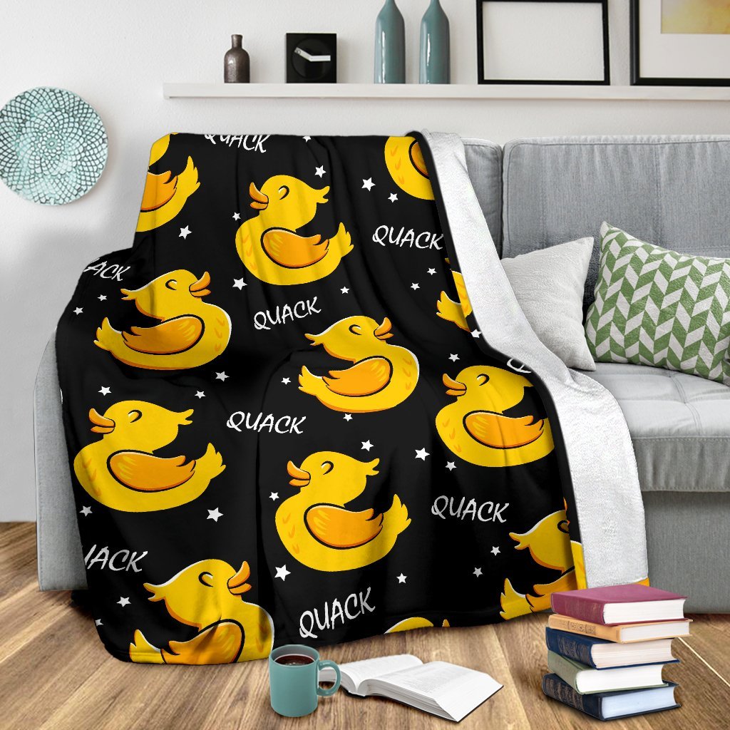 Rubber Duck Print Pattern Blanket-grizzshop