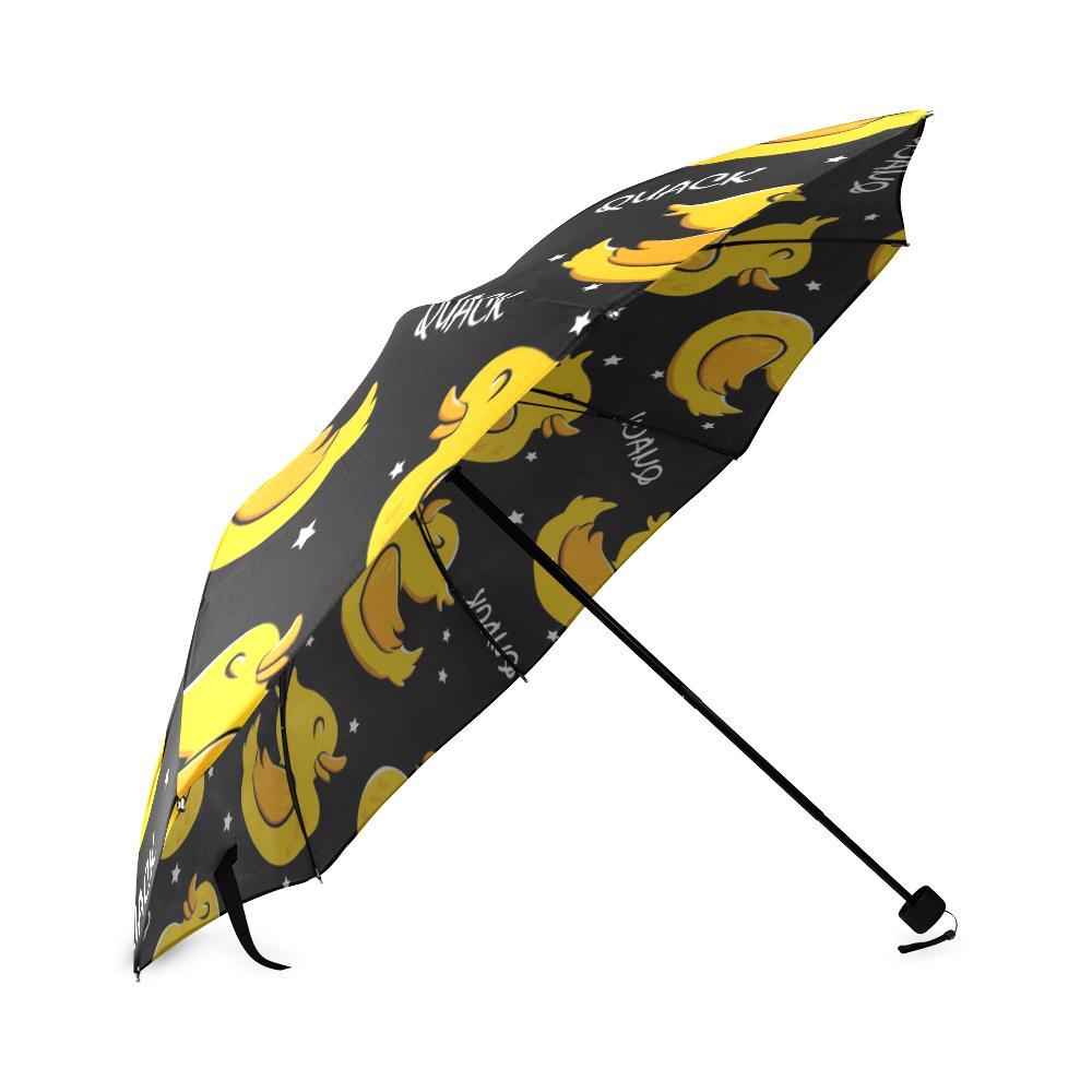 Rubber Duck Print Pattern Foldable Umbrella-grizzshop