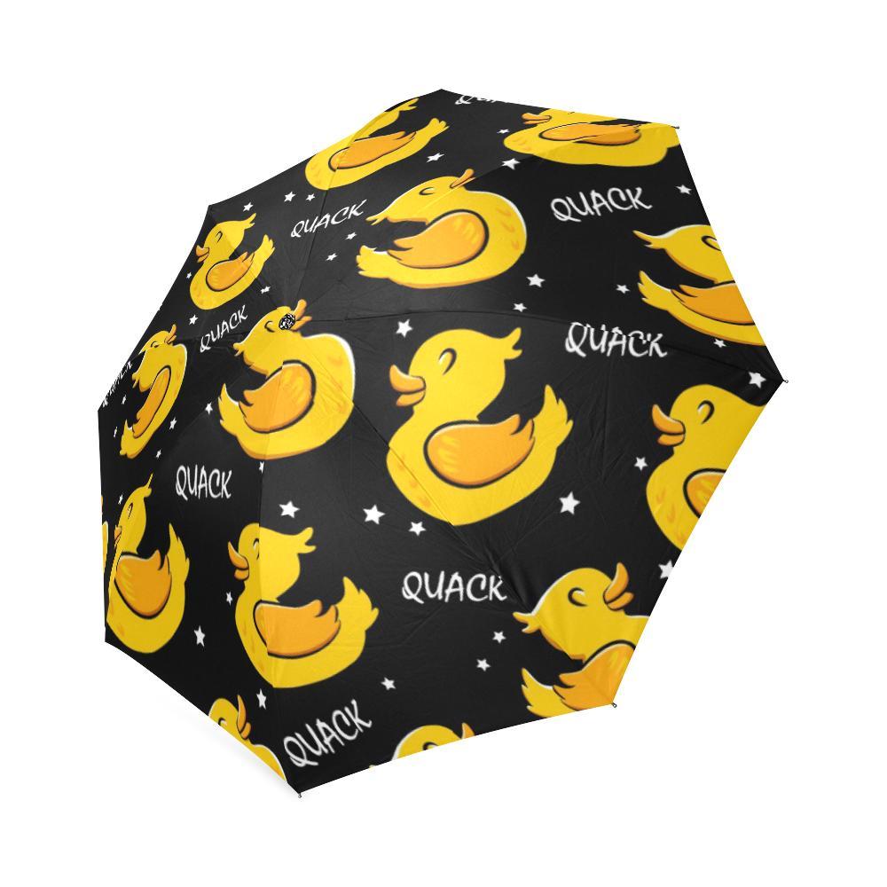 Rubber Duck Print Pattern Foldable Umbrella-grizzshop