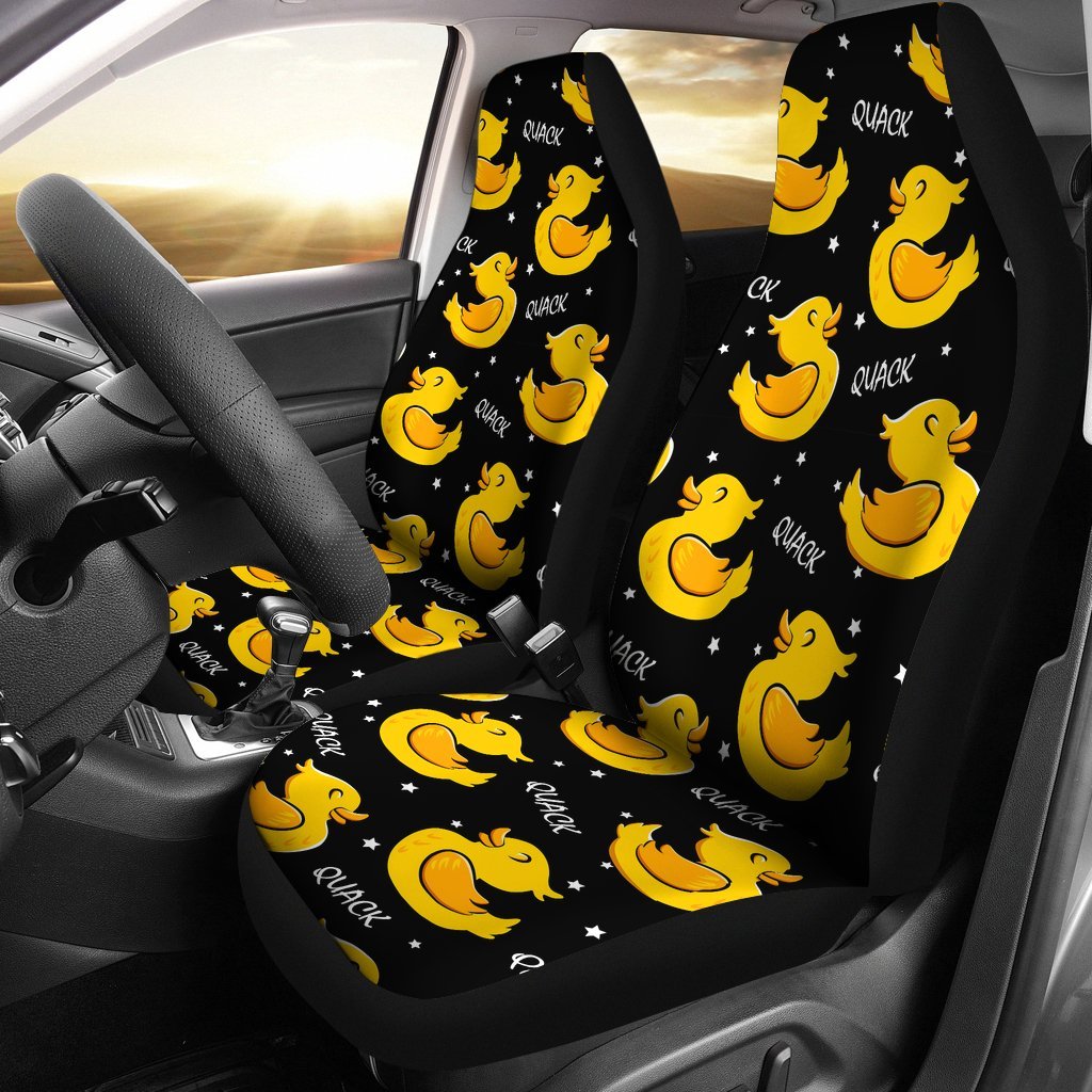 Rubber Duck Print Pattern Universal Fit Car Seat Cover-grizzshop
