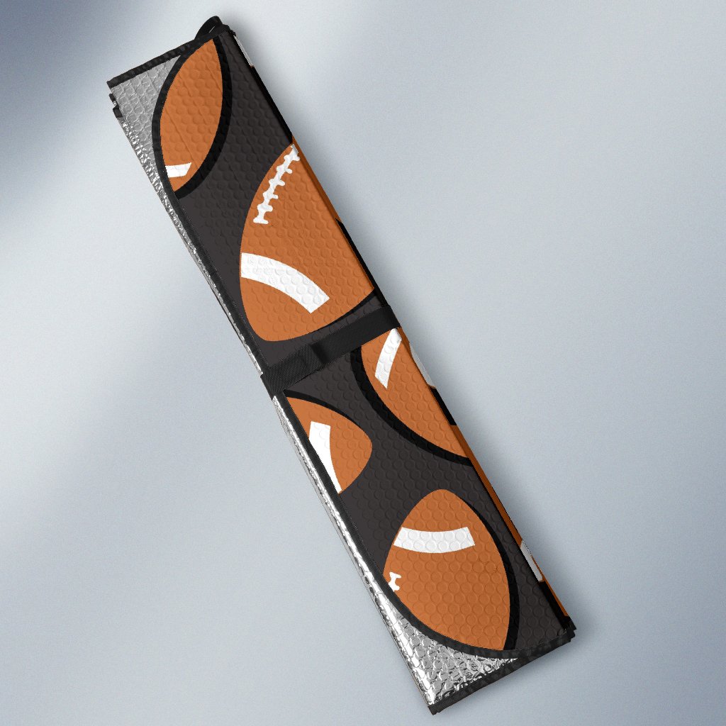 Rugby Ball American Football Print Pattern Car Sun Shade-grizzshop