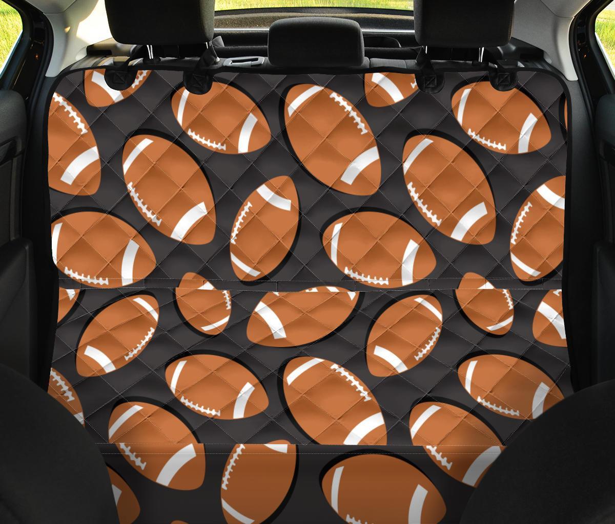 Rugby Ball American Football Print Pattern Pet Car Seat Cover-grizzshop
