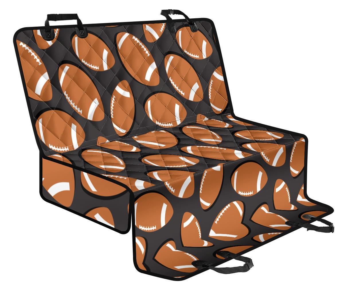 Rugby Ball American Football Print Pattern Pet Car Seat Cover-grizzshop