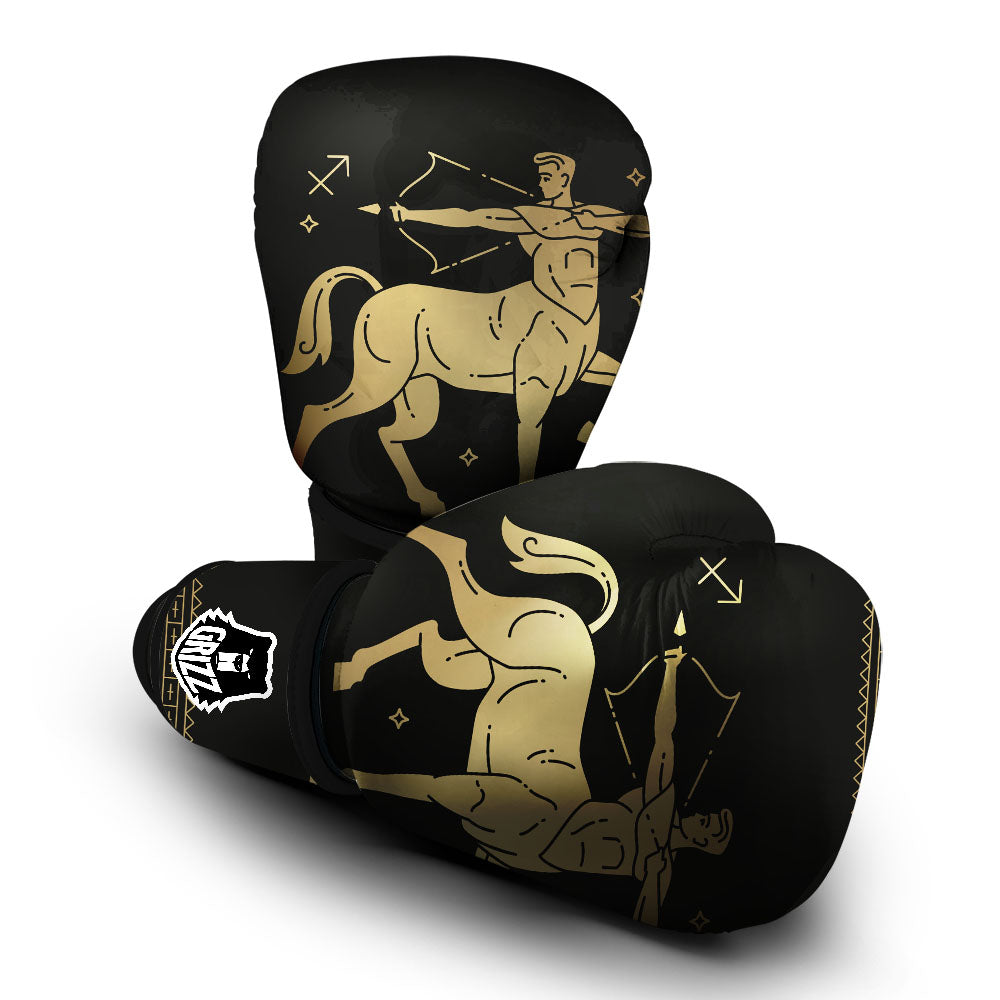 Sagittarius Sign Astrological Print Boxing Gloves-grizzshop