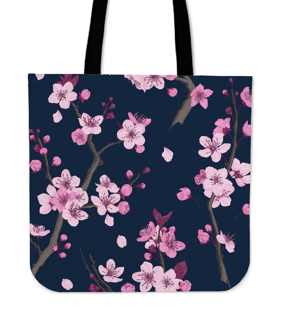 Sakura Cherry Blossom Tote Bag-grizzshop