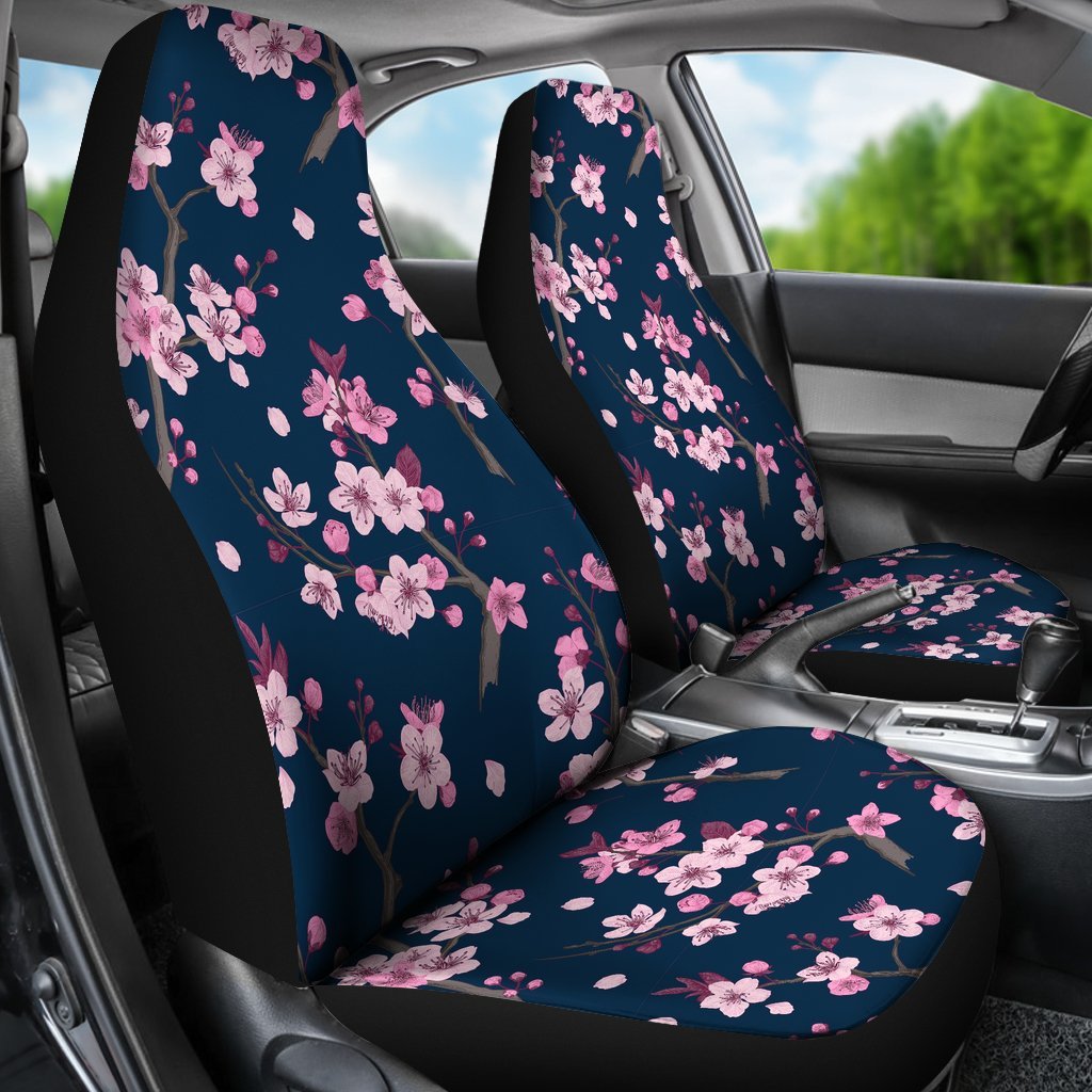 Sakura Cherry Blossom Universal Fit Car Seat Cover-grizzshop