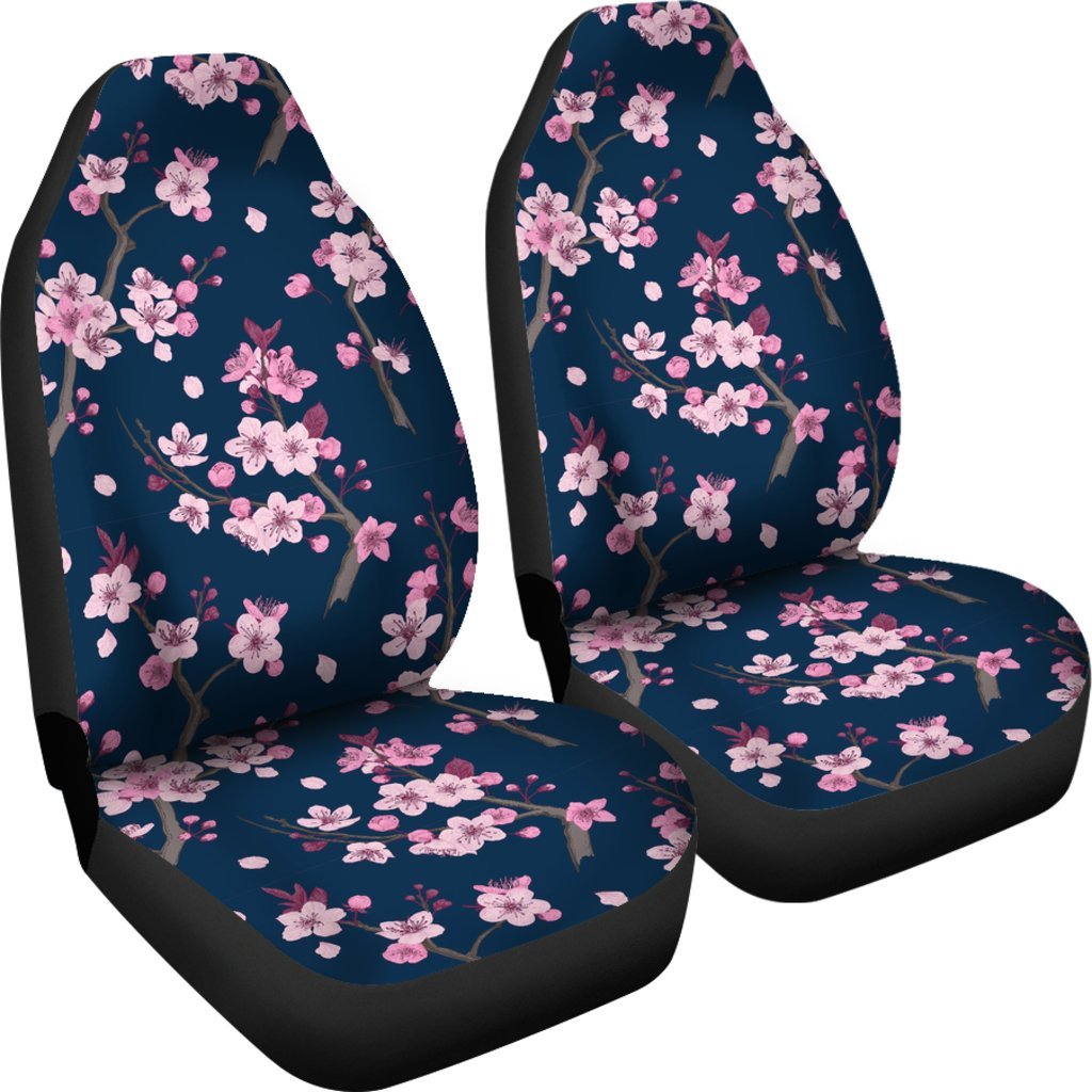 Sakura Cherry Blossom Universal Fit Car Seat Cover-grizzshop