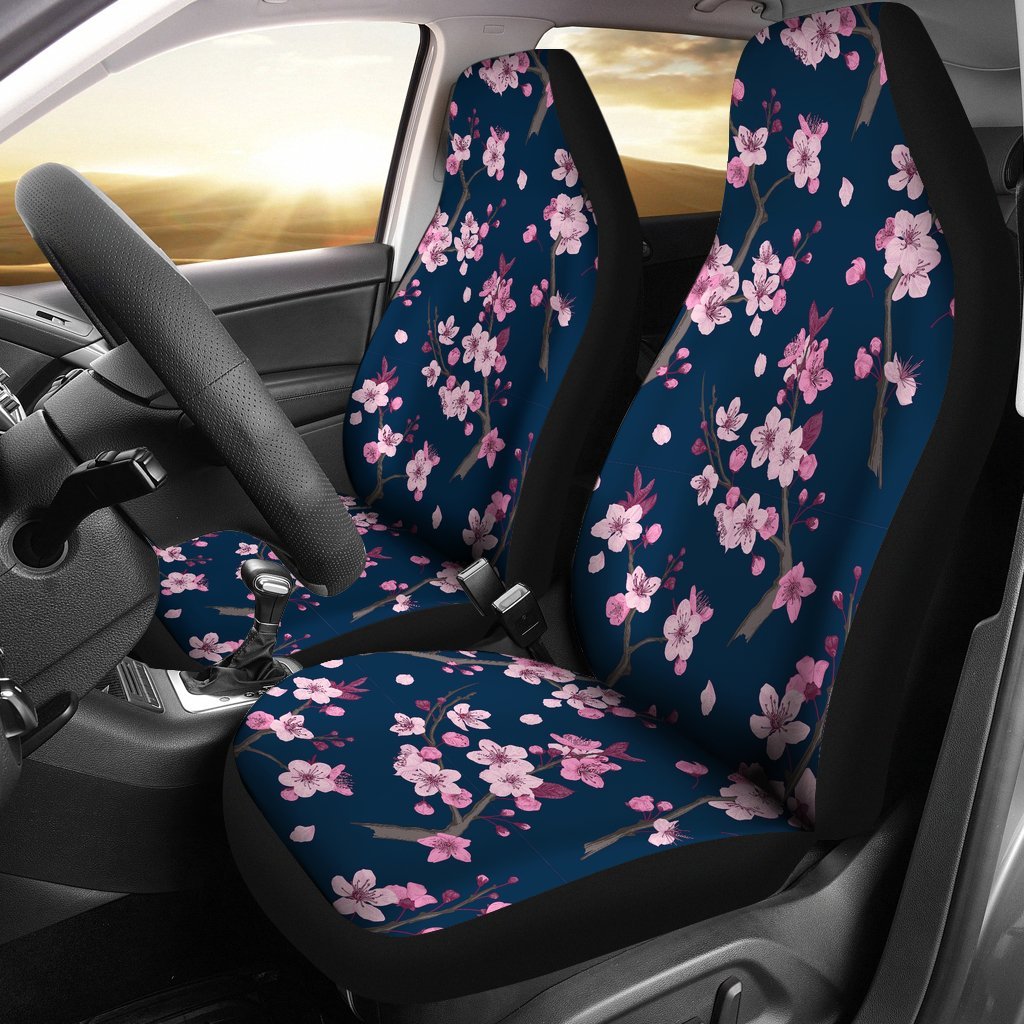 Sakura Cherry Blossom Universal Fit Car Seat Cover-grizzshop