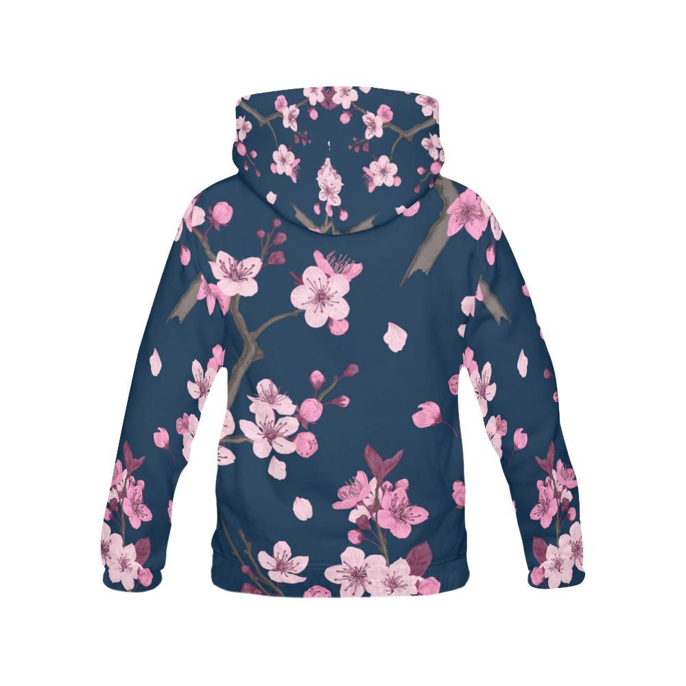 Sakura Cherry Blossom Women Pullover Hoodie -grizzshop