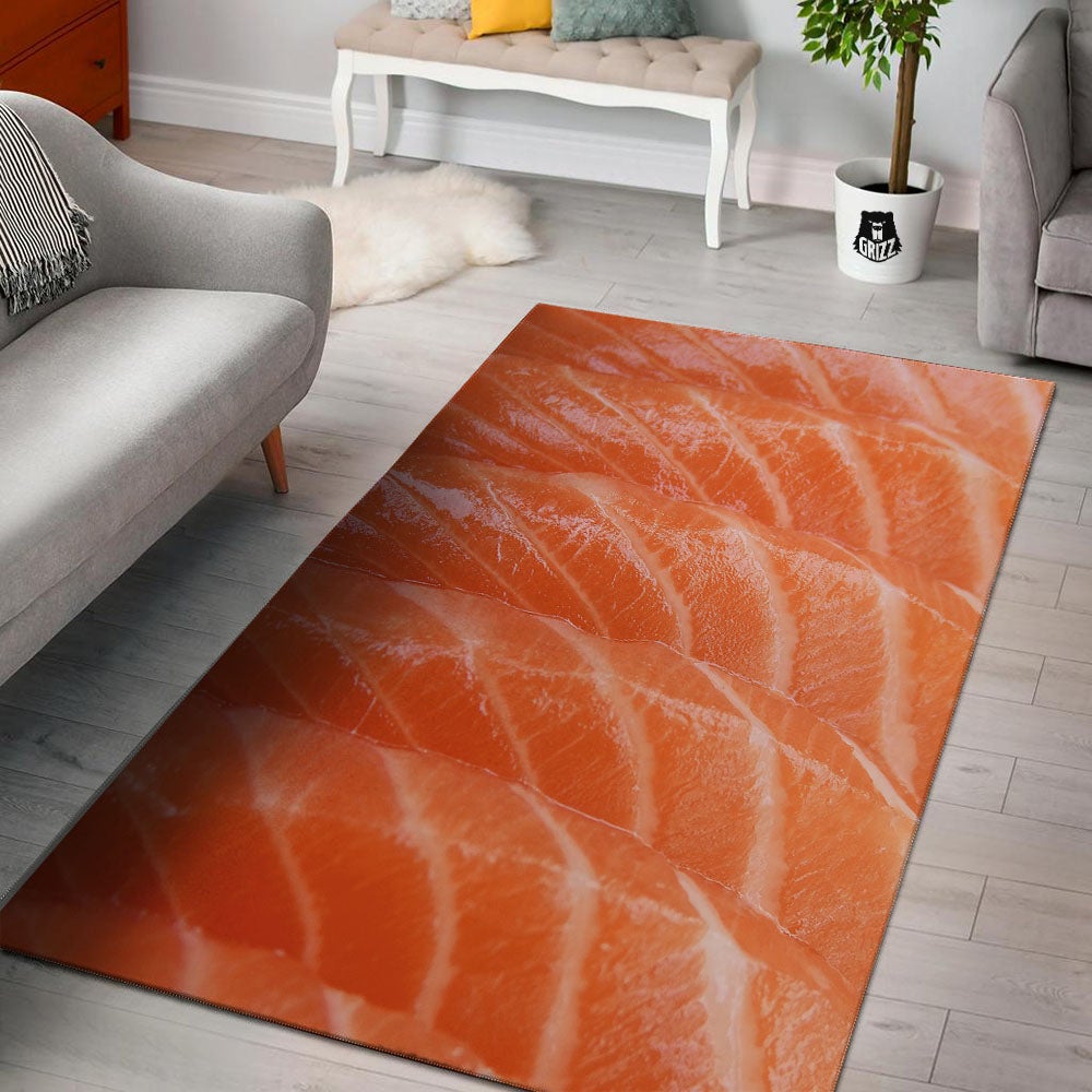 Salmon Print Floor Mat-grizzshop